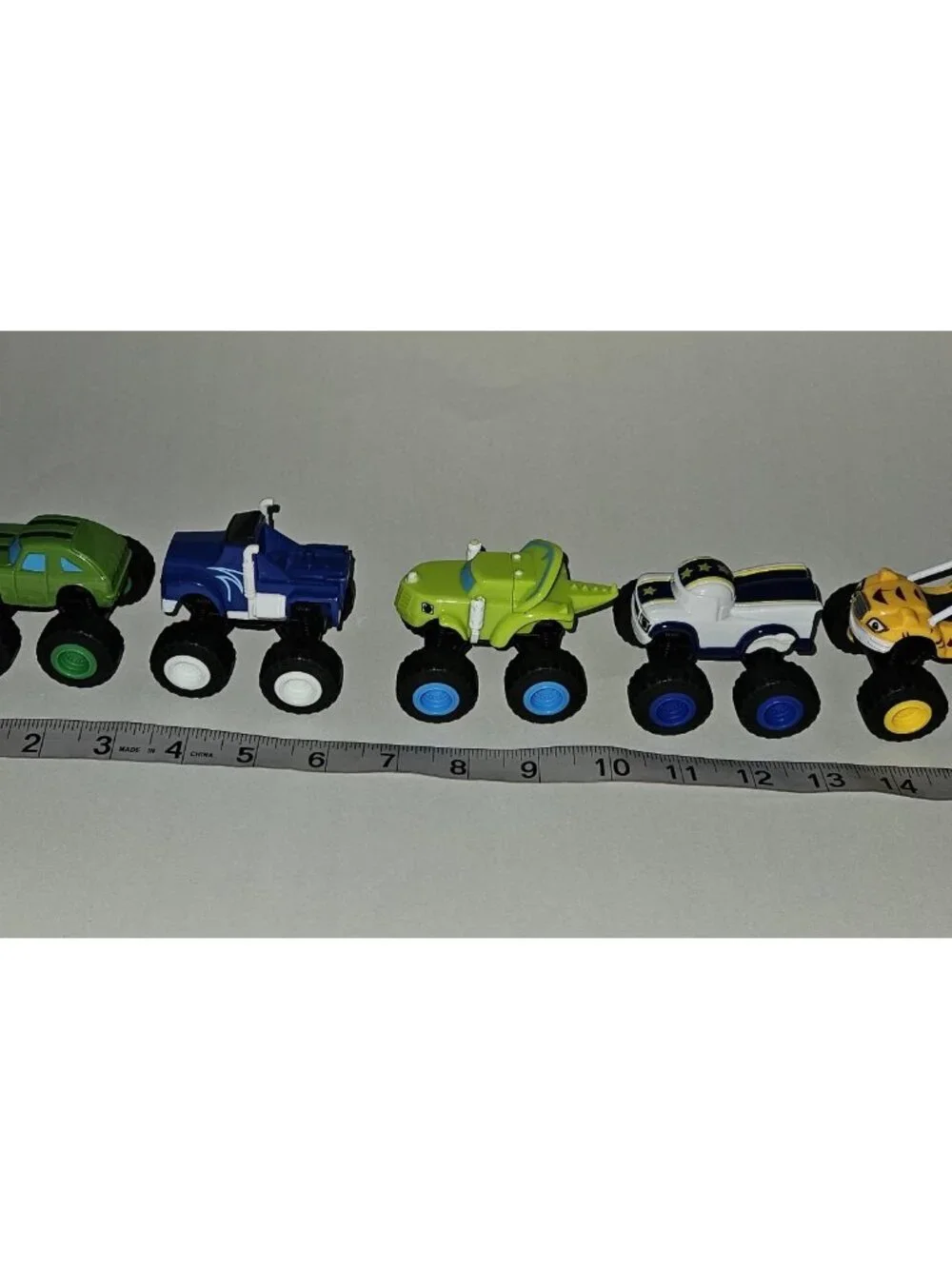 5 Blaze & Monster Machines Lot Plastic Pickle Crusher Zeg Darington Stripes READ